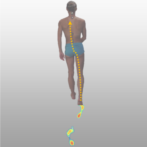 Analyse de la posture et de la course à pied, des sauts des appuis